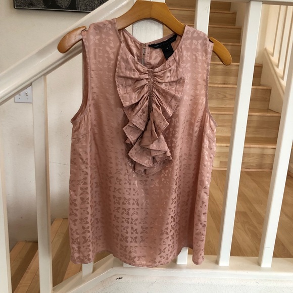 Marc By Marc Jacobs Tops - Marc by Marc Jacobs cherry cream pink silk blouse